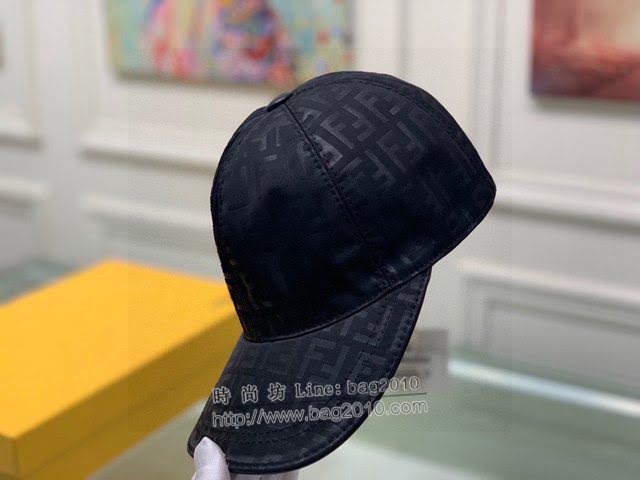 Fendi男女同款帽子 芬迪經典FF提花棒球帽鴨舌帽  mm1351